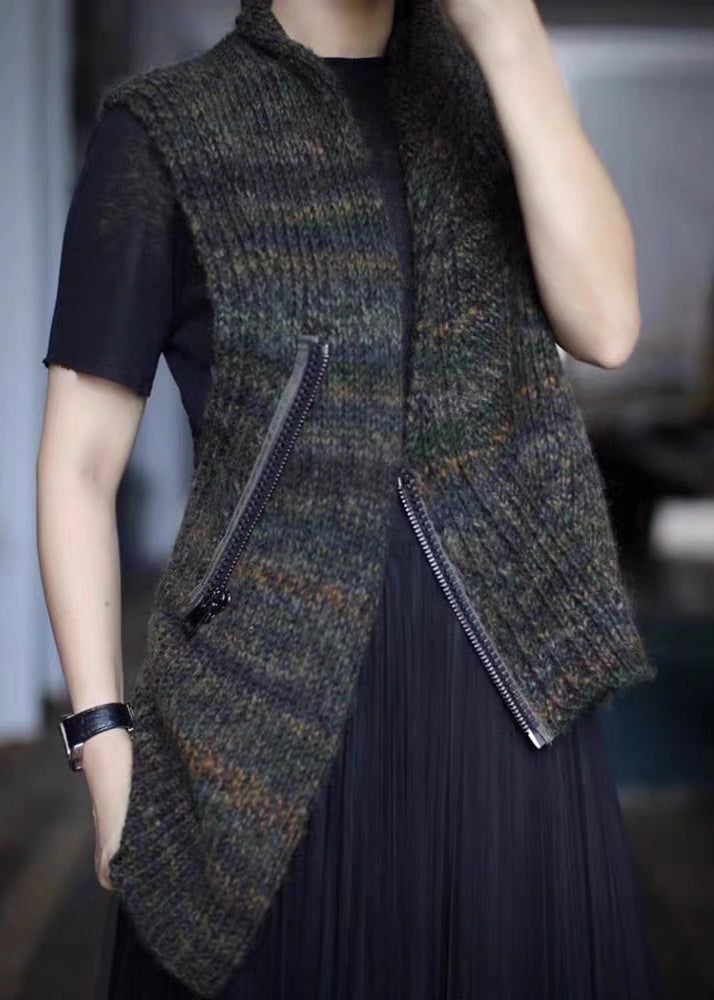 Gilet Asymétrique Femme Zippé 1