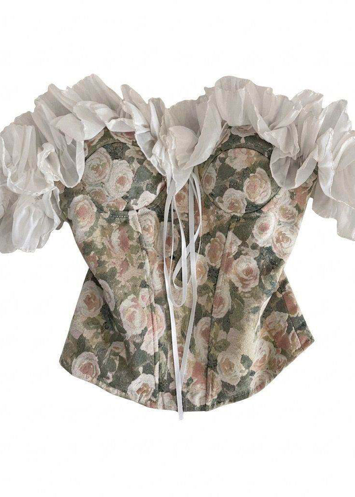 Gilet Femme Imprimé Volants Style Estival 4