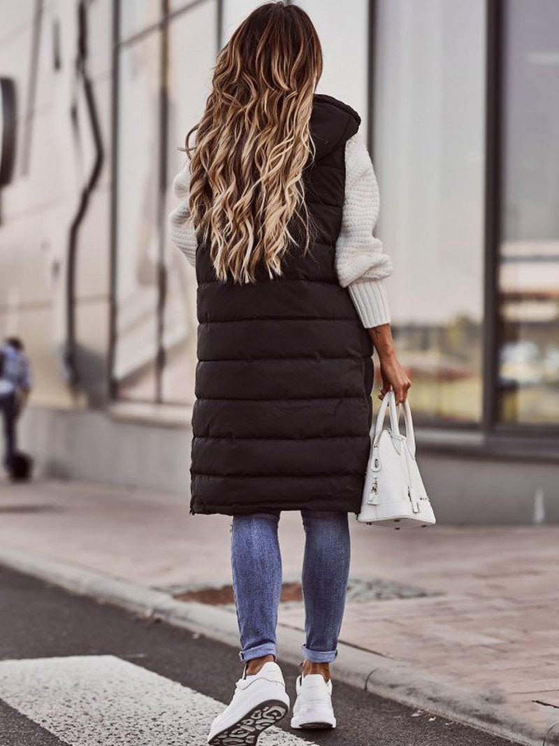 Gilet Long Femme Matelassé 2