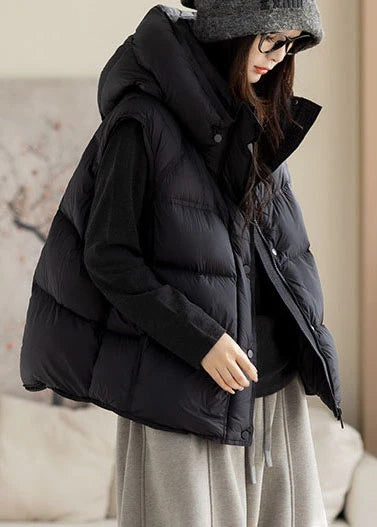 Gilet d'hiver femme coupe ample simple 3