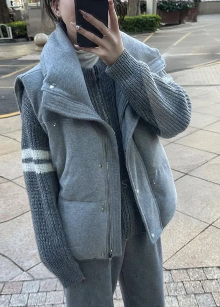 Gilet d'hiver oversize pour femme style décontracté 1