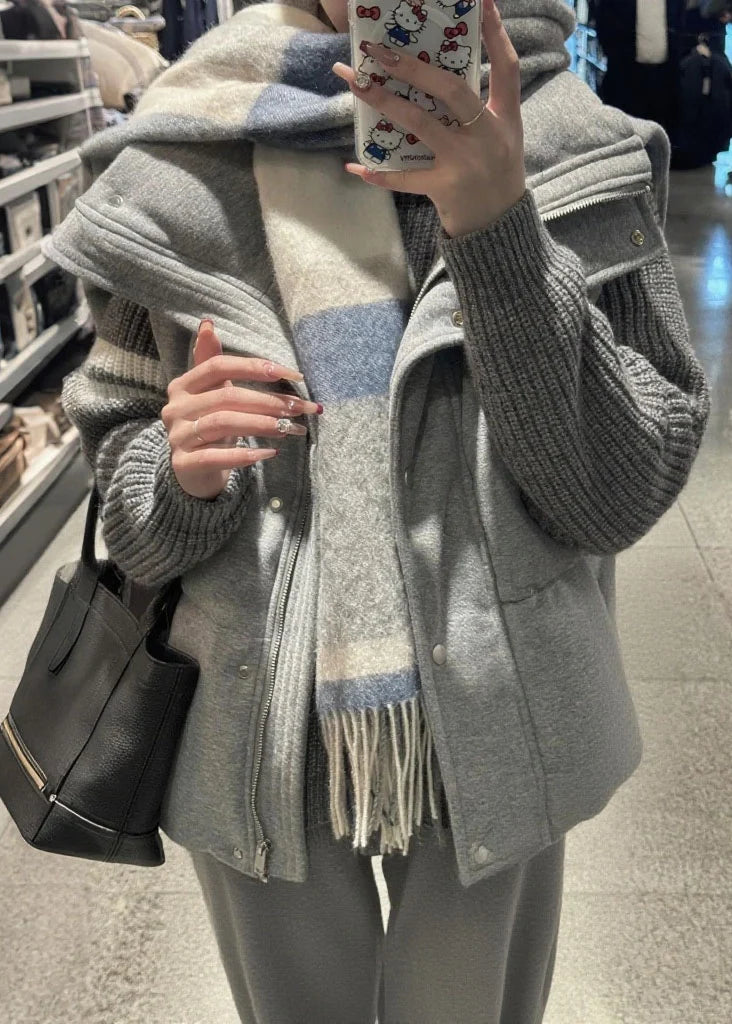 Gilet d'hiver oversize pour femme style décontracté 4