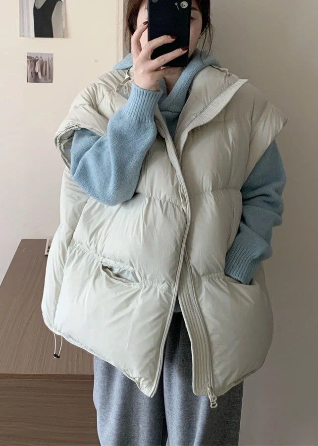 Gilet d'hiver pour homme à poches surdimensionnées style décontracté 3