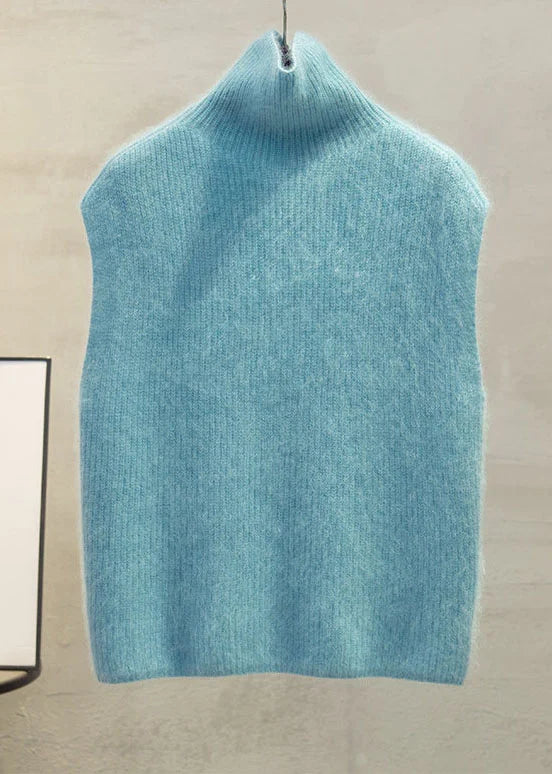 Gilet sans manches pour femme à col montant moderne 1
