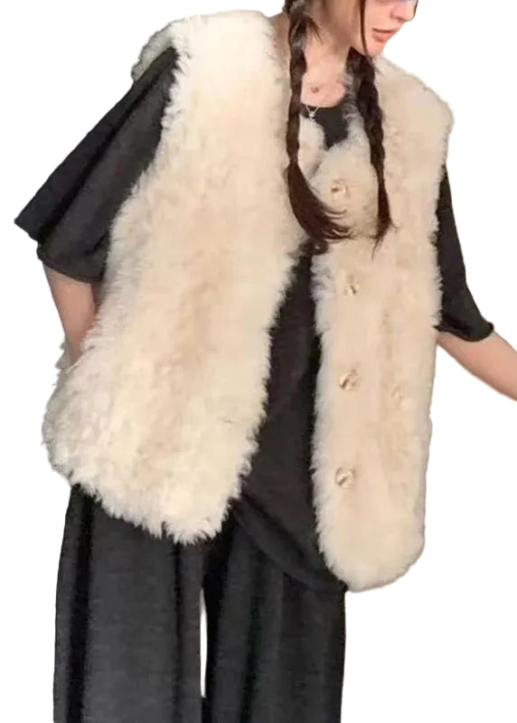 Gilet sans manches pour femme style classique à boutons 0