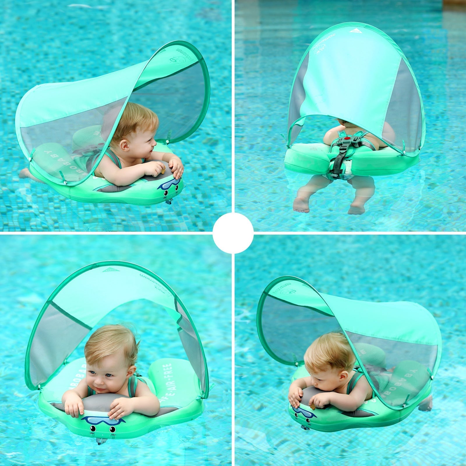 Flotteur Bébé Multicolore Sécurisé Ajustable PVC 3-24 Mois-3