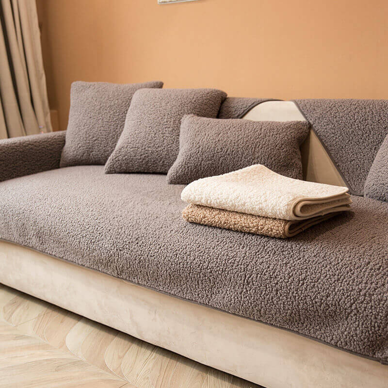 Housse de Canapé Confort Doux Antidérapante pour Décoration Intérieure 4