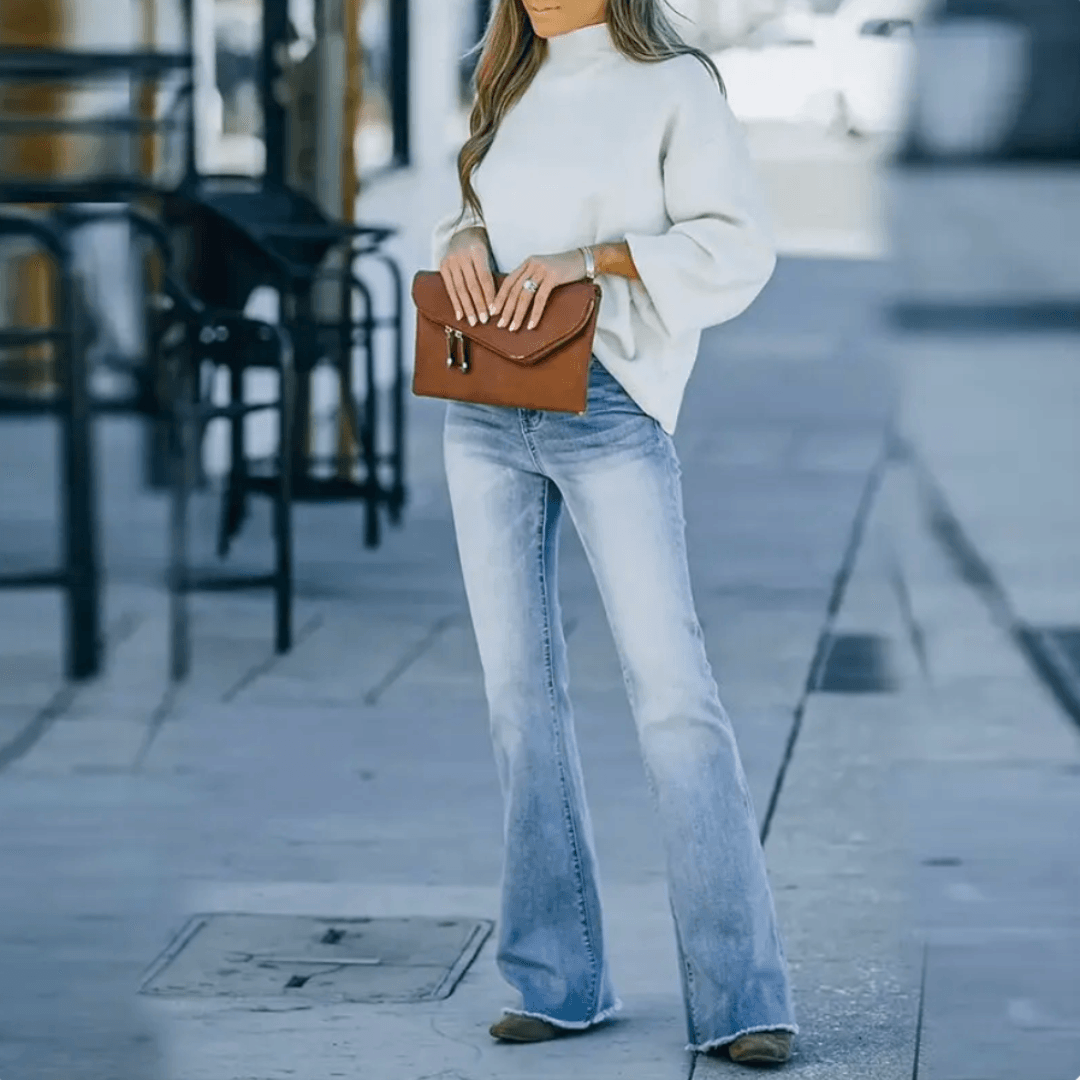Jean Droit Taille Haute pour Femme Printemps 1