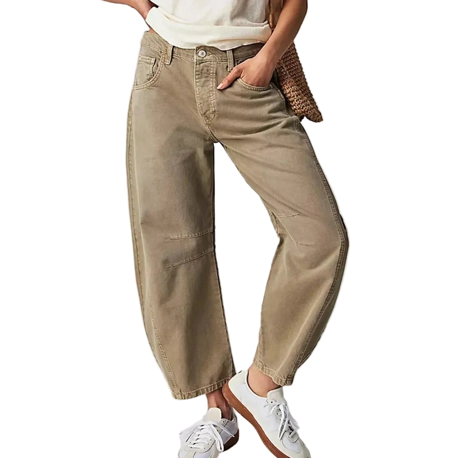 Jean Femme Évasé Large Taille Basse Décontracté 0