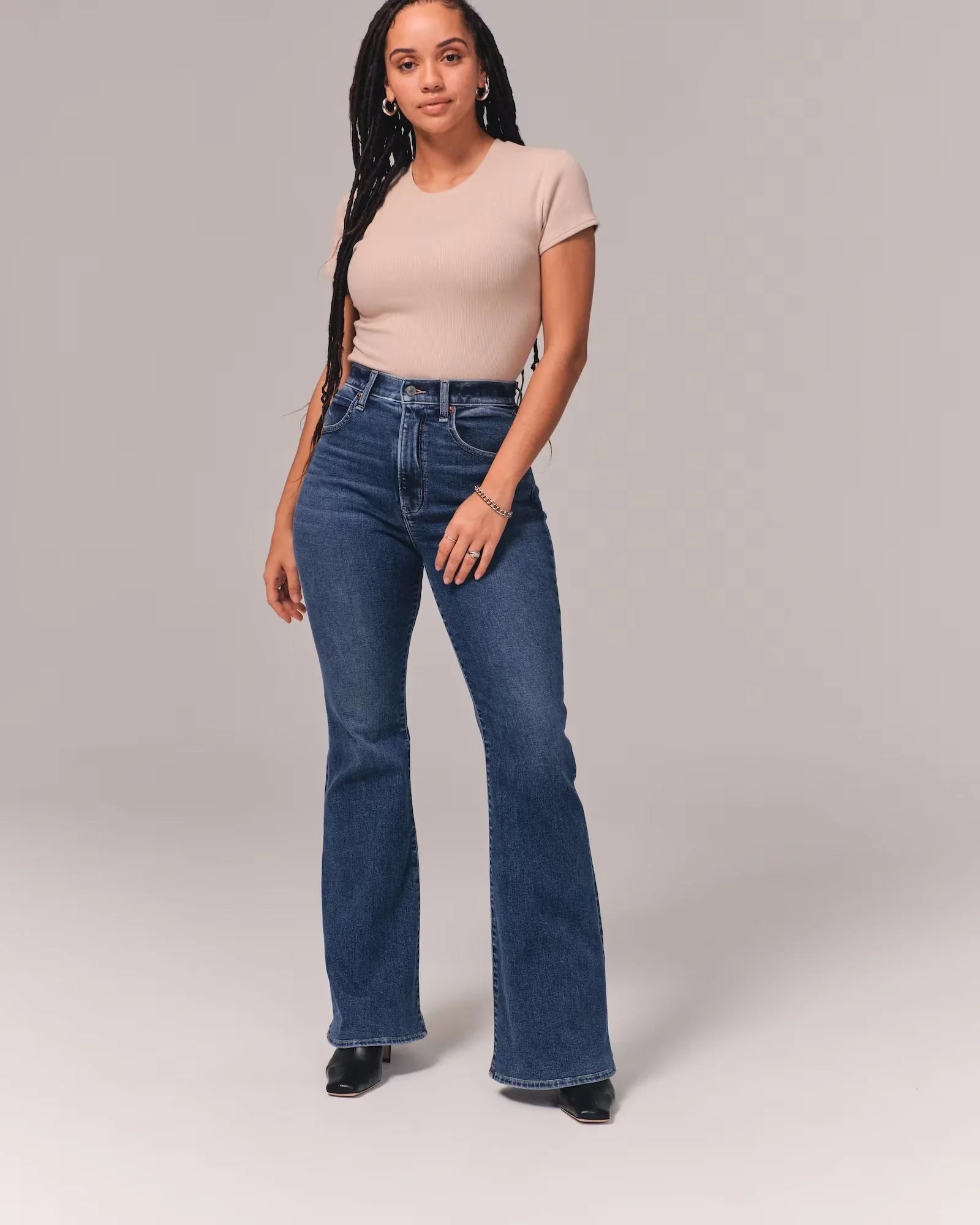 Jean Femme Taille Haute Décontracté Chic 1