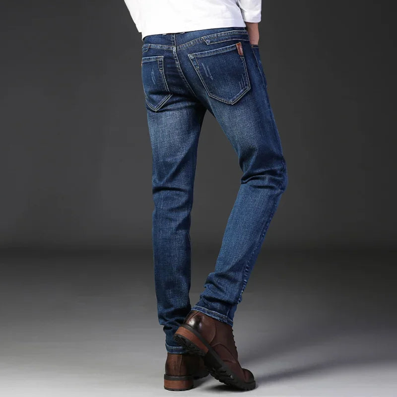 Jean pour Homme Délavé à la Pierre Ajusté 1