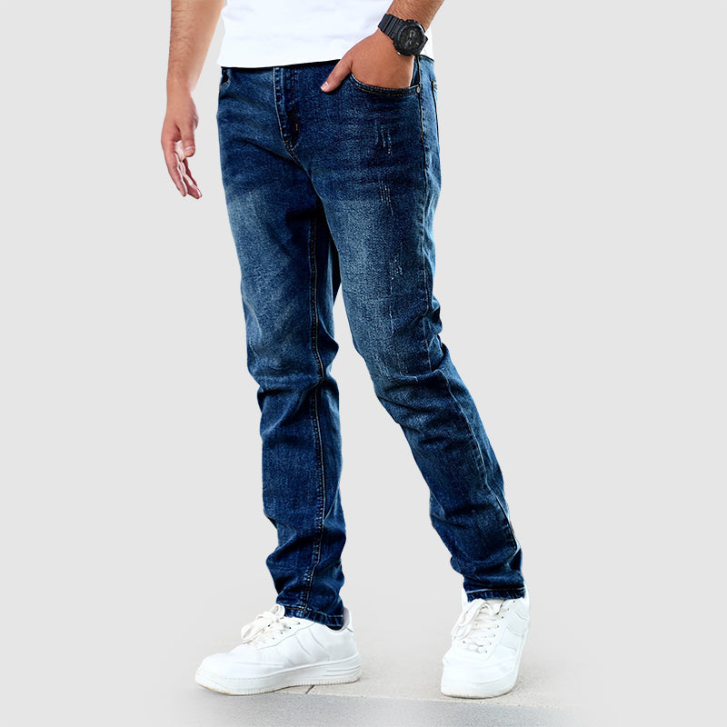 Jeans pour hommes à jambe droite décontractés 2