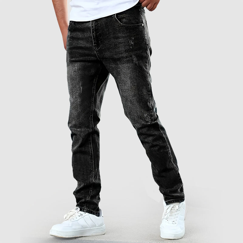 Jeans pour hommes à jambe droite décontractés 3