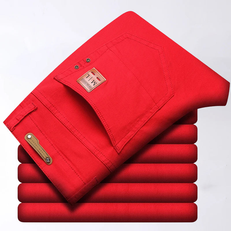 Jeans pour hommes coupe slim classique 2