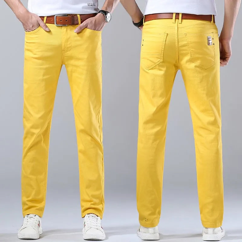 Jeans pour hommes coupe slim classique 4