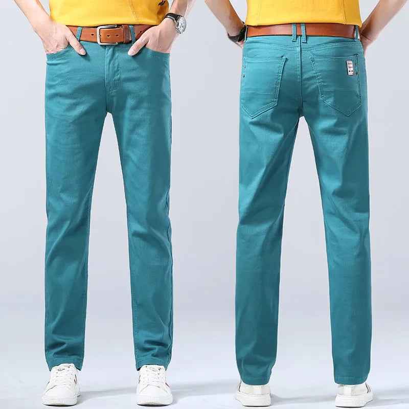 Jeans pour hommes coupe slim classique 5