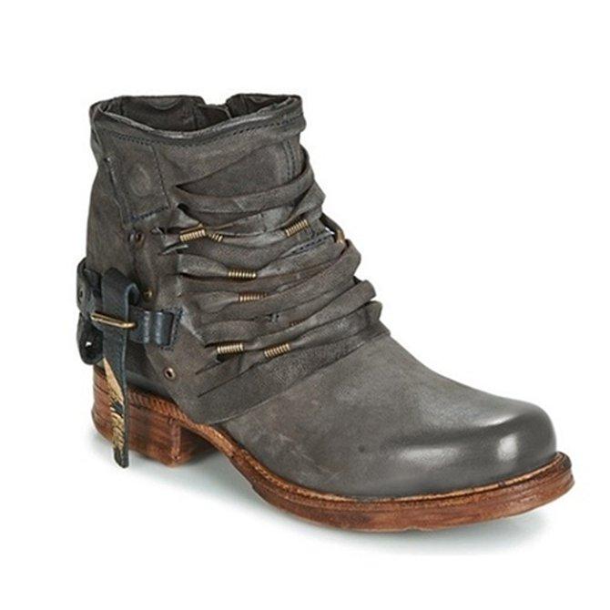 Bottes Femme Élégantes en Cuir Noir pour Toutes Occasions-5