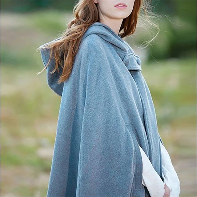 Manteau Court à Capuche Vintage pour Femme 10