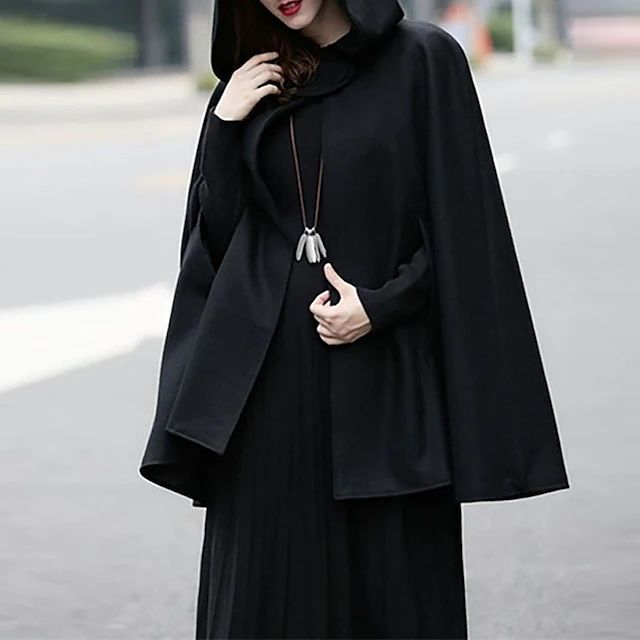 Manteau Court à Capuche Vintage pour Femme 12