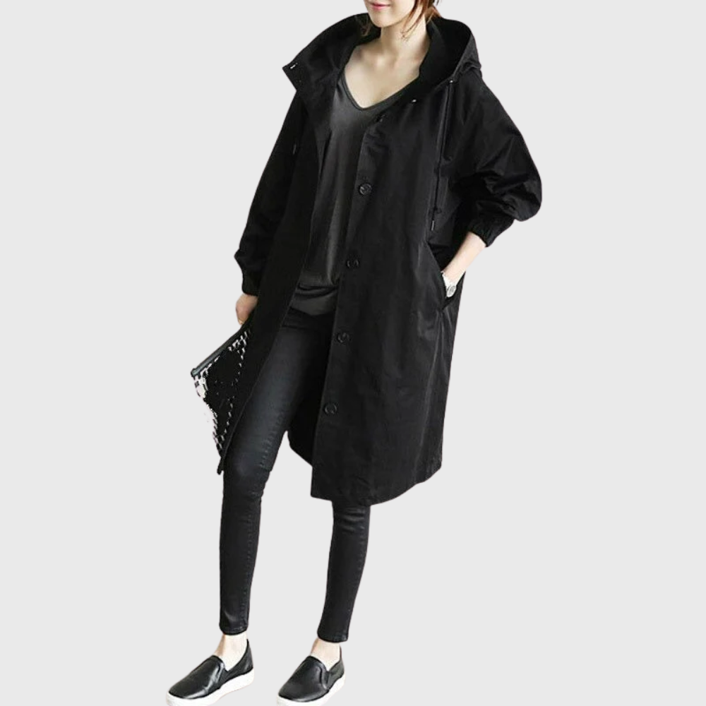 Manteau Femme Trench Imperméable Chic Ajusté 1