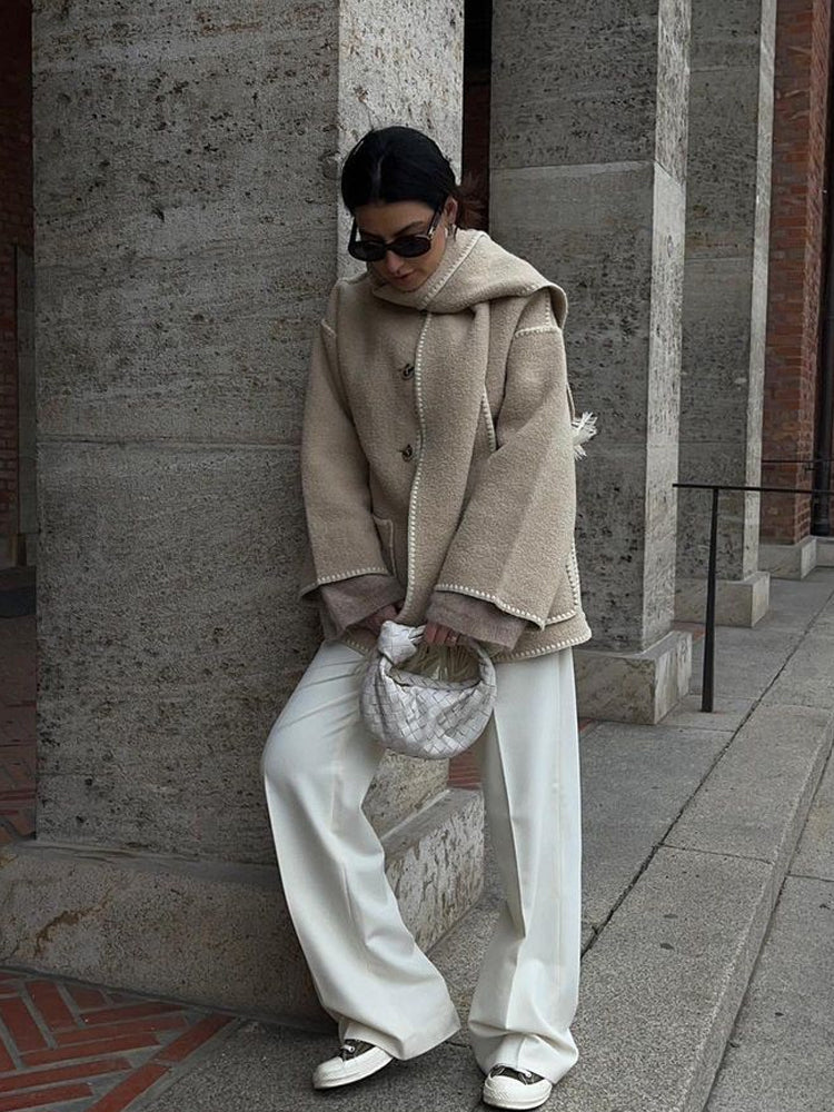 Manteau Hiver Femme Long Chic avec Manches Longues et Poches Pratiques 6
