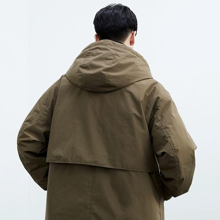 Manteau Homme Hiver à Capuche Décontracté Moderne 3