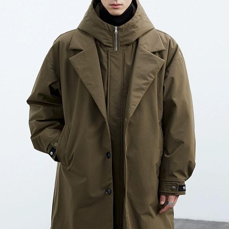 Manteau Homme Hiver à Capuche Décontracté Moderne 4