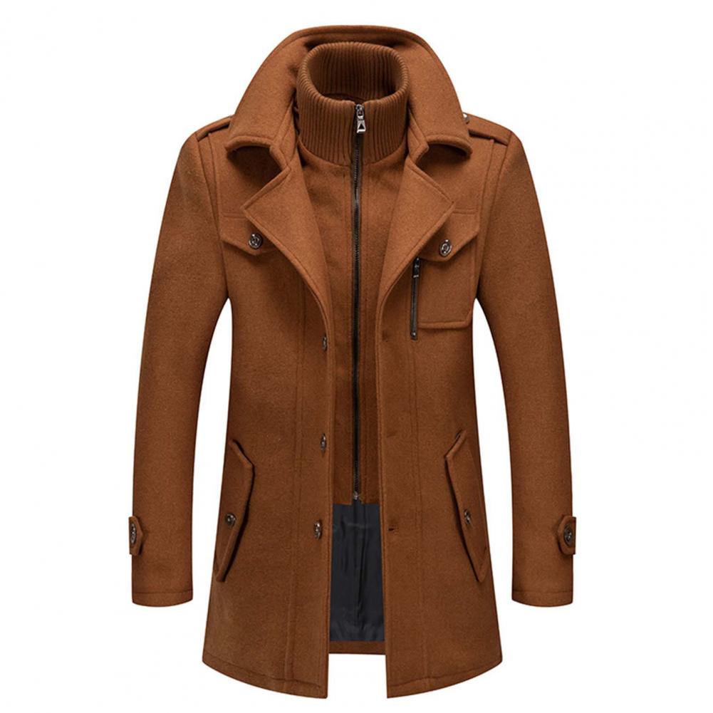 Manteau d'Hiver Homme Tweed À Deux Pièces Ajusté 5