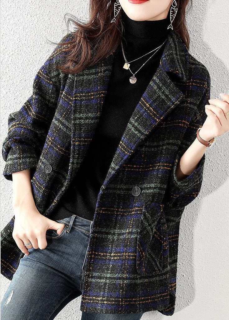 Manteau en Laine à Col Peter Pan pour Femmes Grande Taille 3