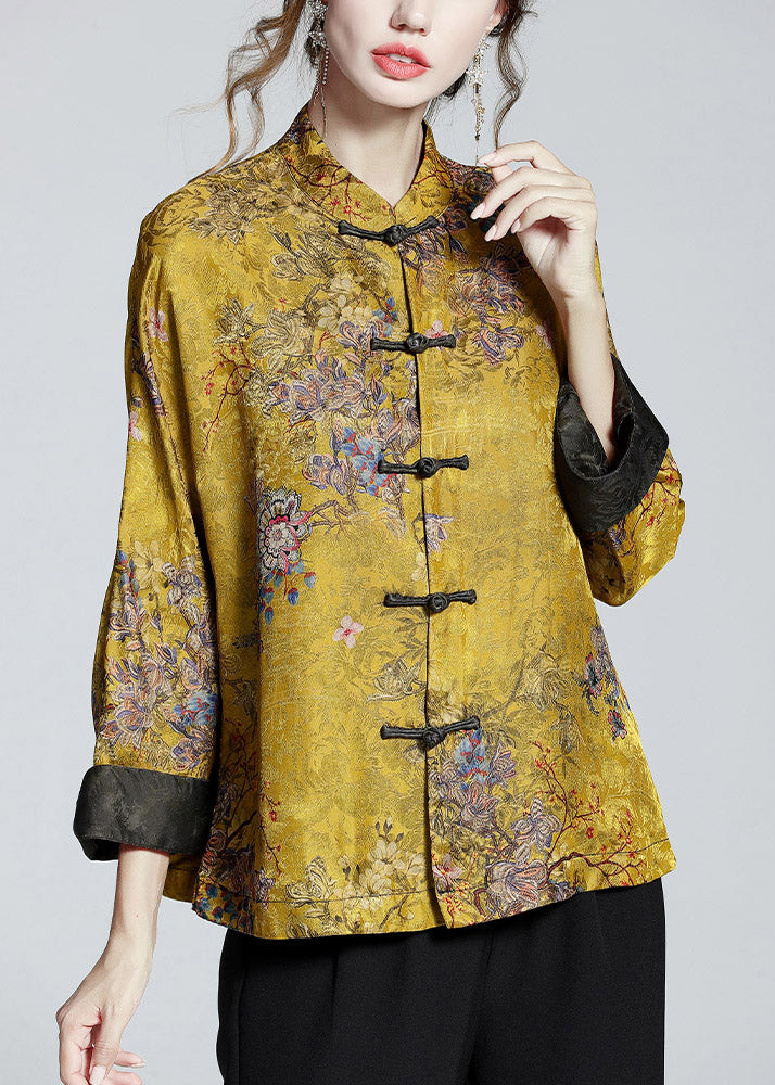 Manteau en Soie à Col Montant pour Femme 2