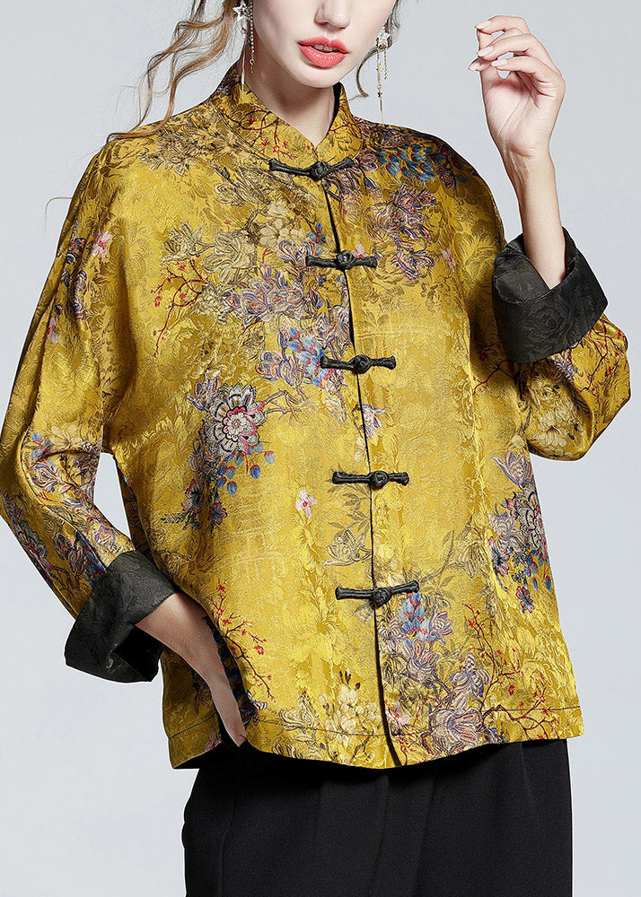 Manteau en Soie à Col Montant pour Femme 3