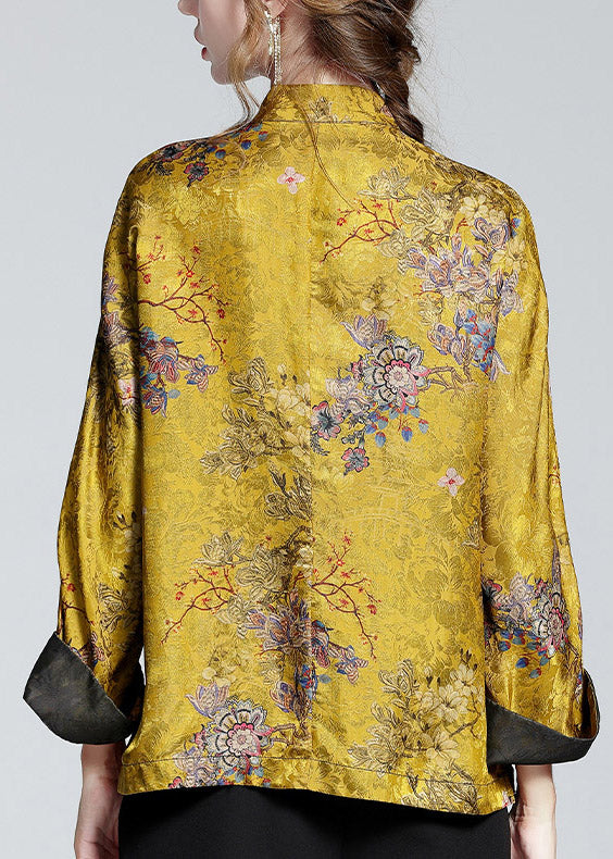 Manteau en Soie à Col Montant pour Femme 4