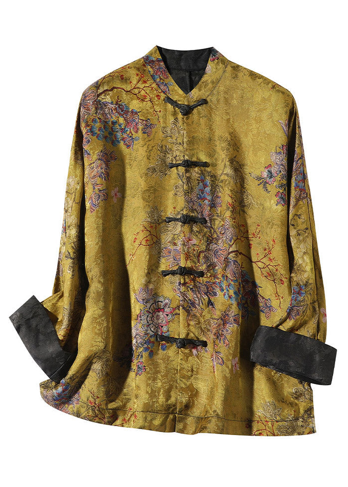 Manteau en Soie à Col Montant pour Femme 5