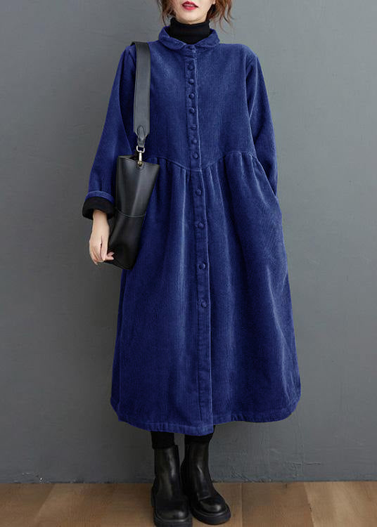 Manteau en velours côtelé vert noir pour femmes 10