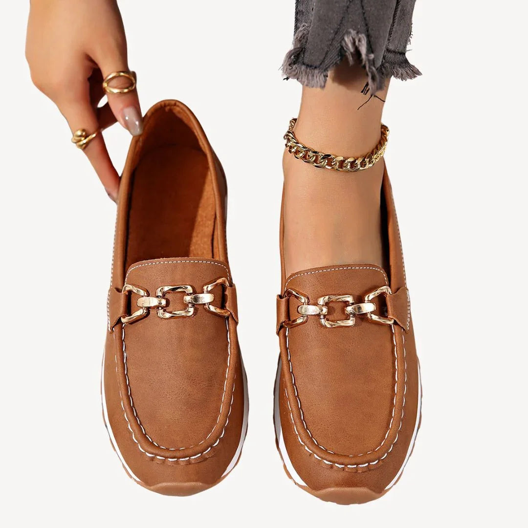 Mocassins pour Femmes Chic avec Détail Chaîne 4