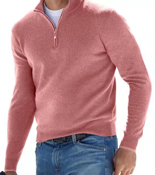 Pull Homme Hiver Quart-Zipper Confortable