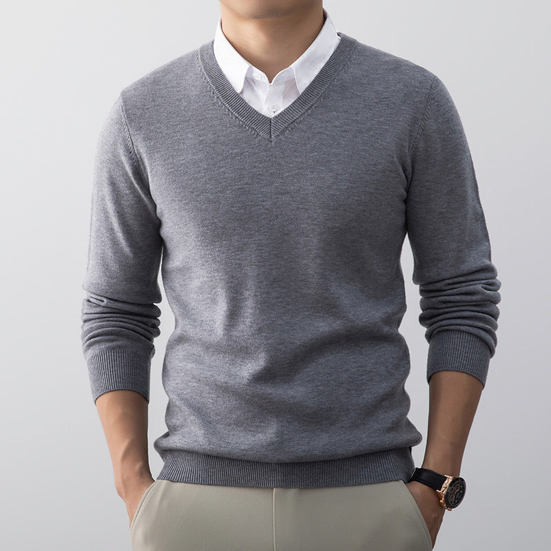 Pull V-Neck pour Hommes Style Décontracté
