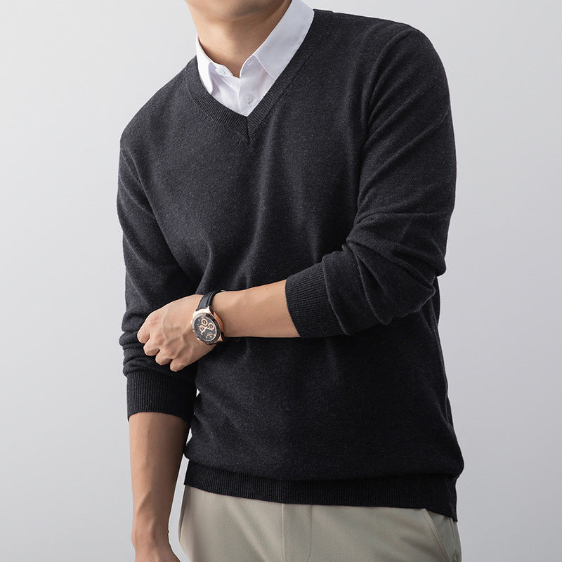 Pull V-Neck pour Hommes Style Décontracté