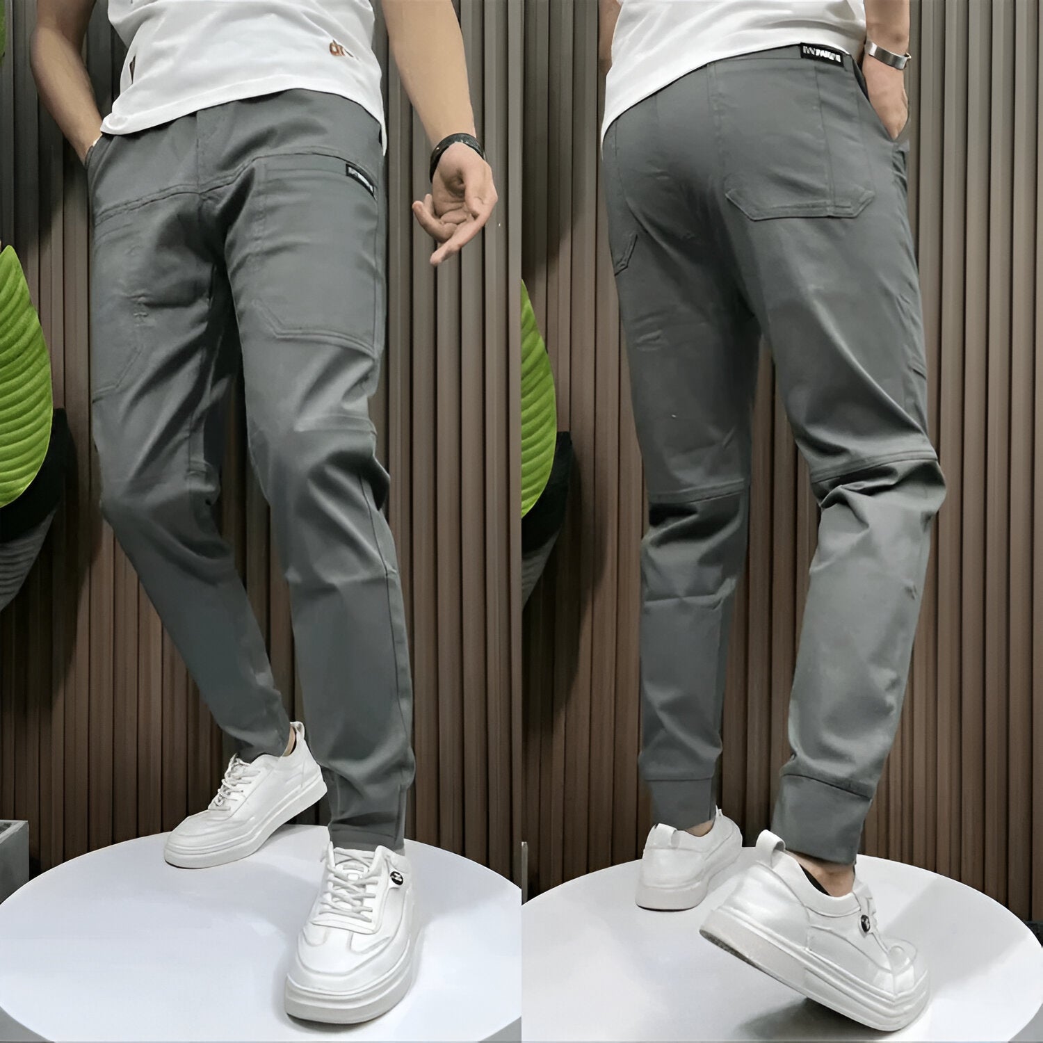 Pantalon Cargo Homme Confortable Tissu Stretch 1