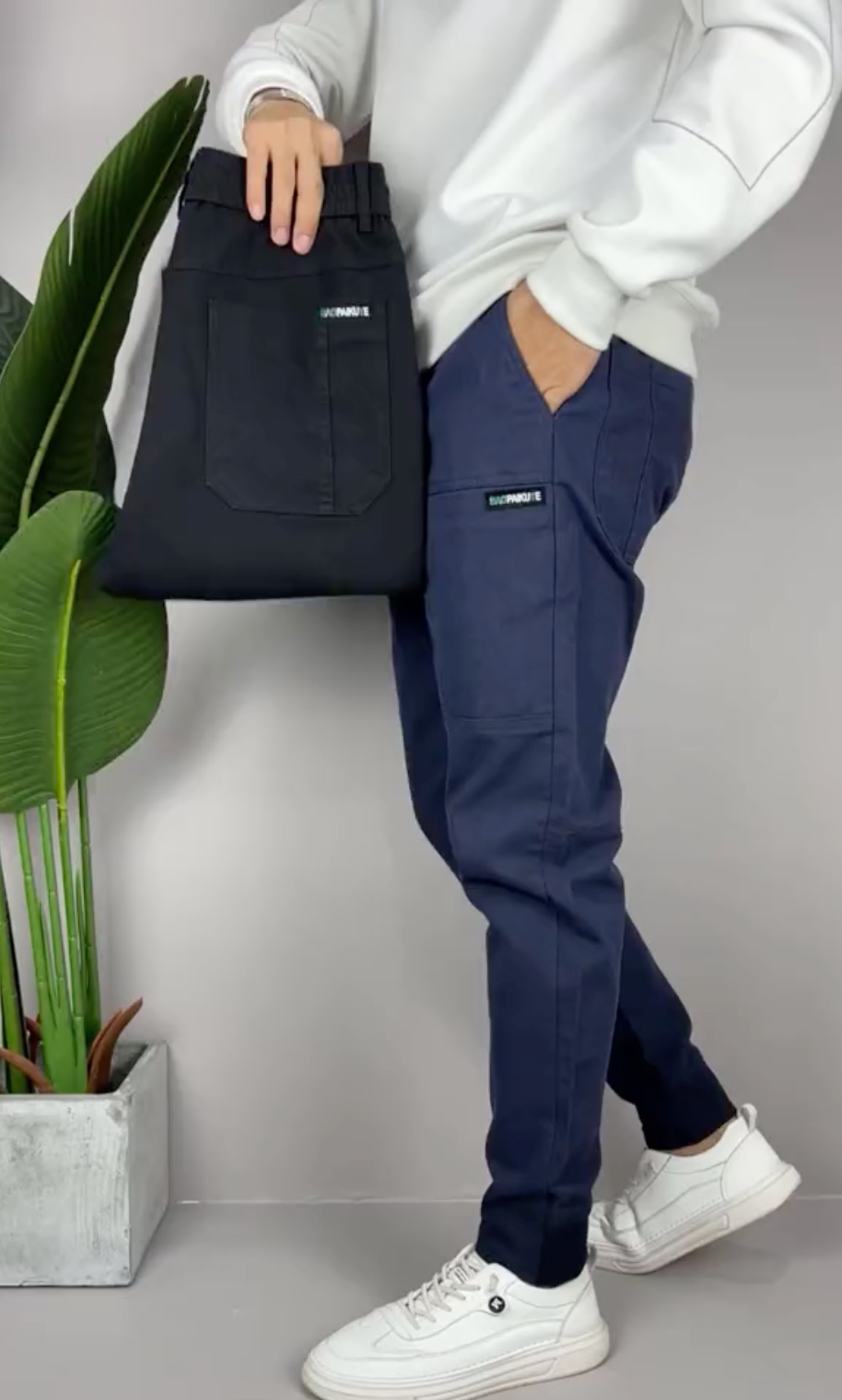 Pantalon Cargo Homme Confortable Tissu Stretch 3
