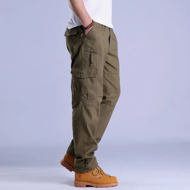 Pantalon Cargo Homme Décontracté avec Poches Pratiques 1