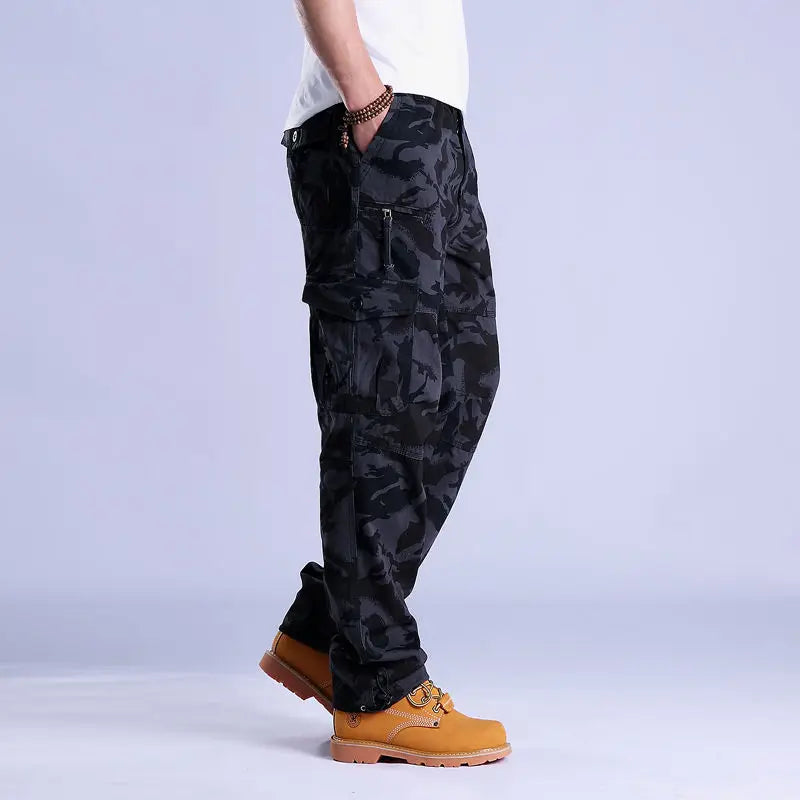 Pantalon Cargo Homme Décontracté avec Poches Pratiques 4