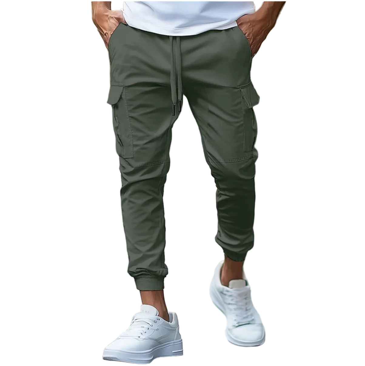 Pantalon Cargo Homme Pratique Avec Poches Spacieuses 0