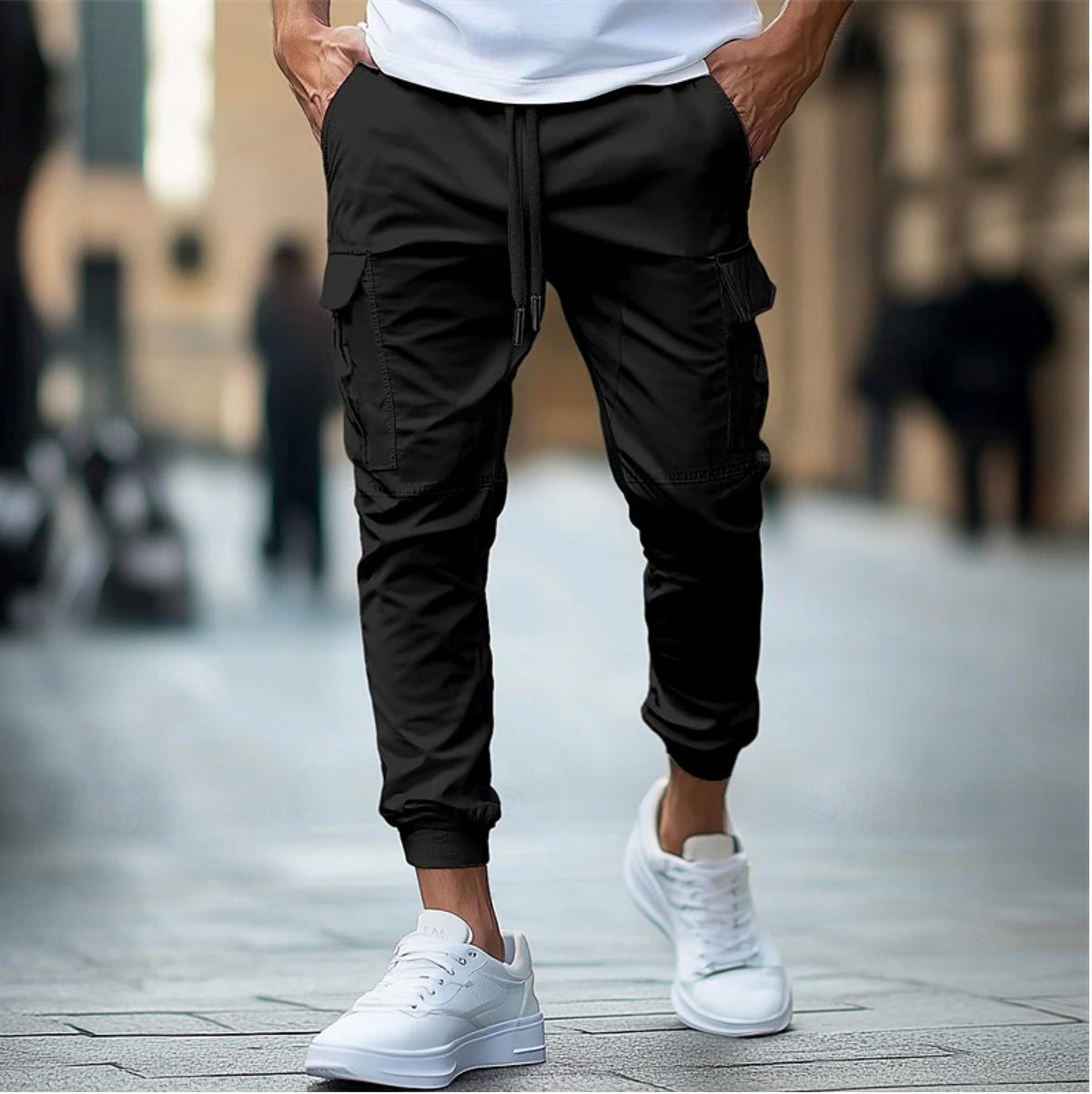 Pantalon Cargo Homme Pratique Avec Poches Spacieuses 2