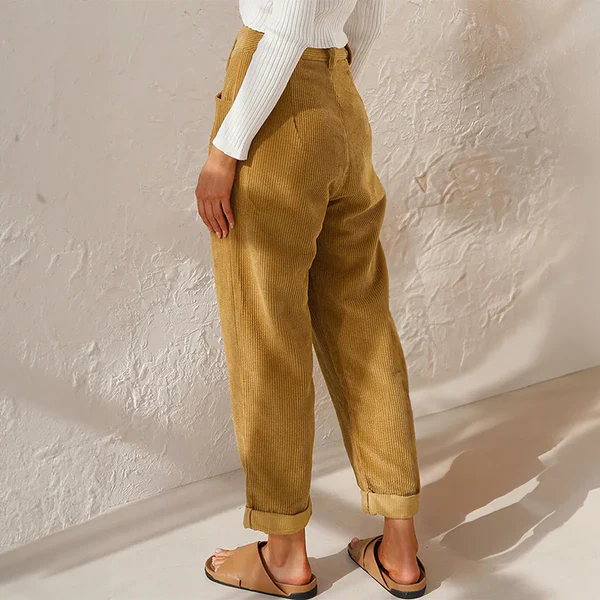 Pantalon Décontracté Femme Style Chic 1