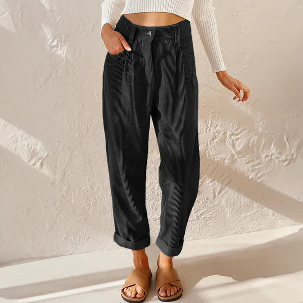 Pantalon Décontracté Femme Style Chic 6