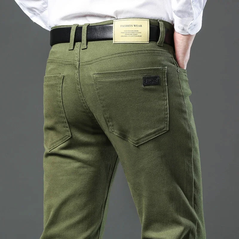 Pantalon Décontracté Homme Coupe Fuselée 1
