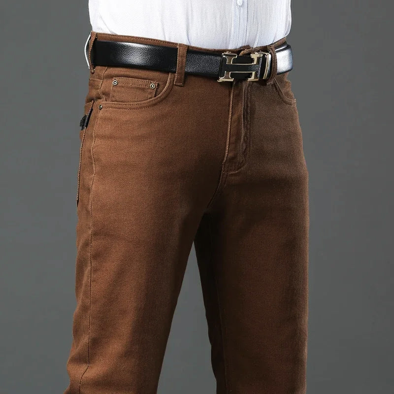 Pantalon Décontracté Homme Coupe Fuselée 4