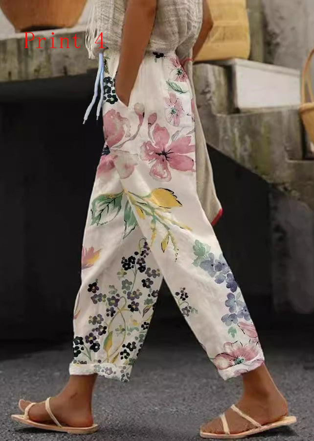 Pantalon Décontracté Imprimé pour Femmes 3