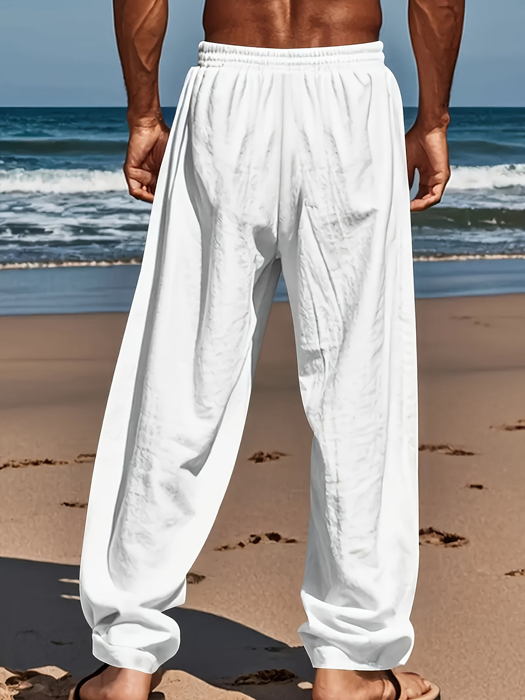 Pantalon Décontracté pour Hommes à Jambe Droite 4